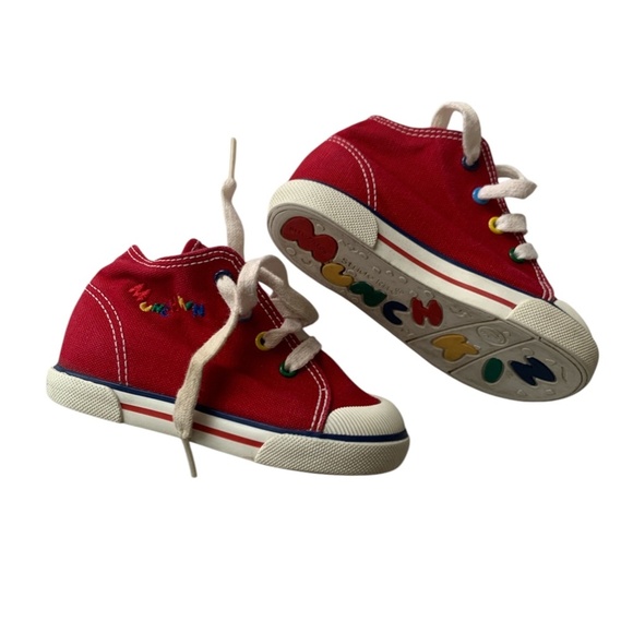 Munchkin Stride Rite High-Top Vintage Sneakers – Red (Toddler 6.5) - Picture 2 of 5
